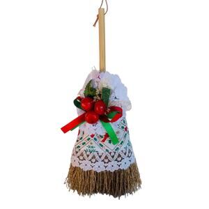 Vintage Broom Christmas Ornament
